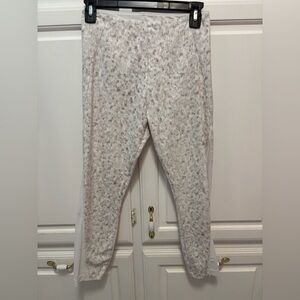Lysse Skylar Cotton Crop Legging Mesh Inset Greysketch Pants Women’s Size Small